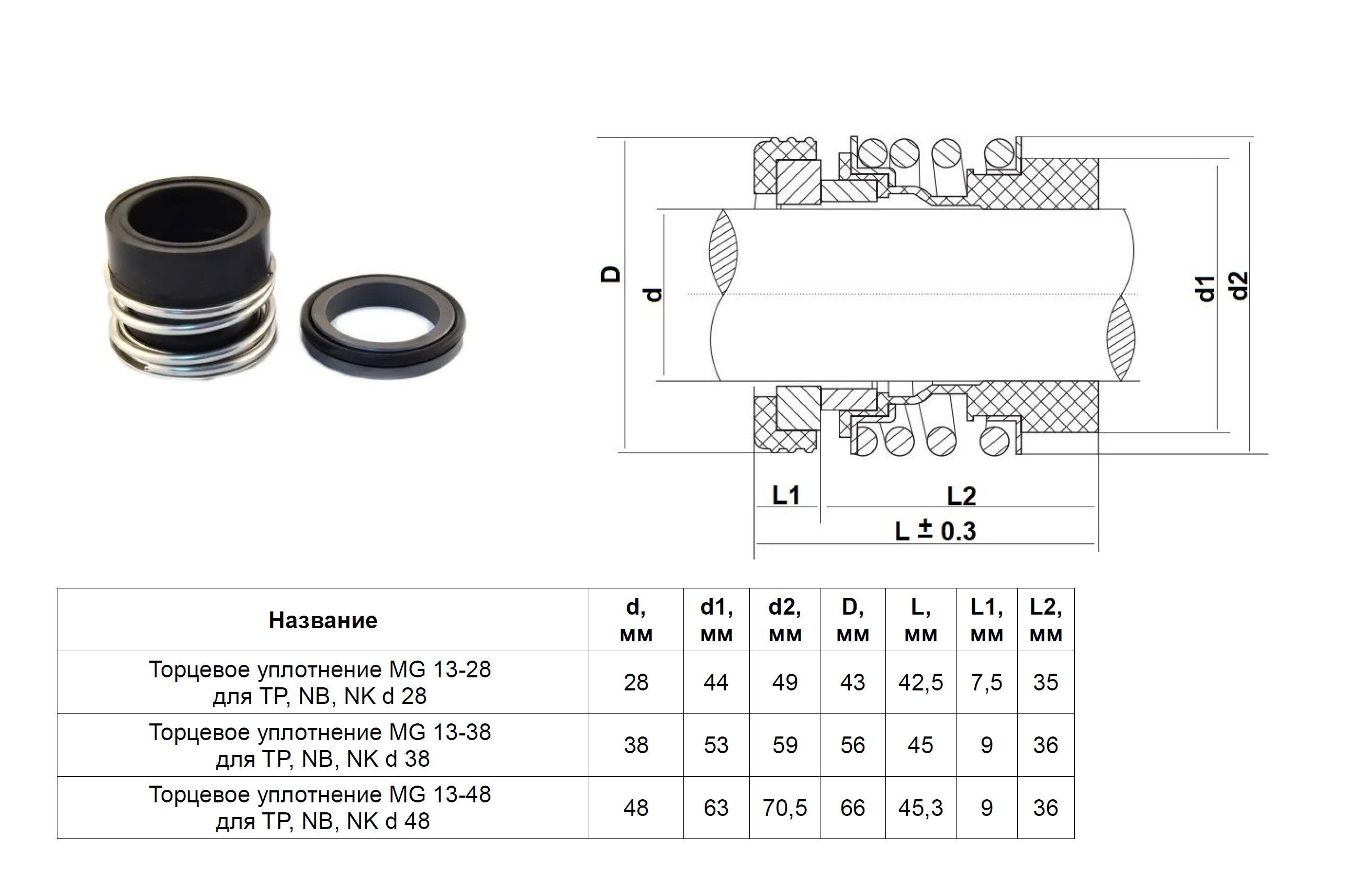 Mechanical sealings